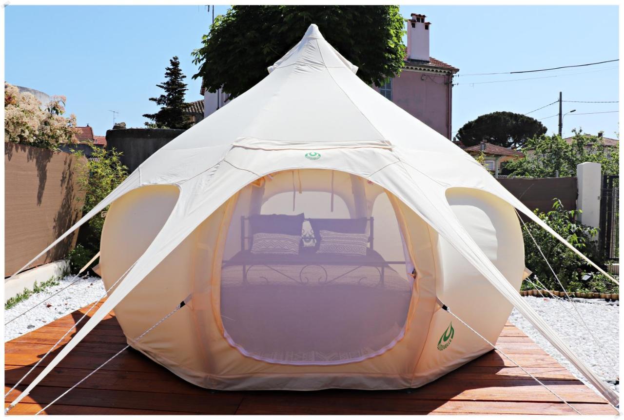 Superbe Glamping Avec Terrasse Privative 5Min Mer 戛纳 外观 照片